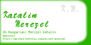 katalin merczel business card